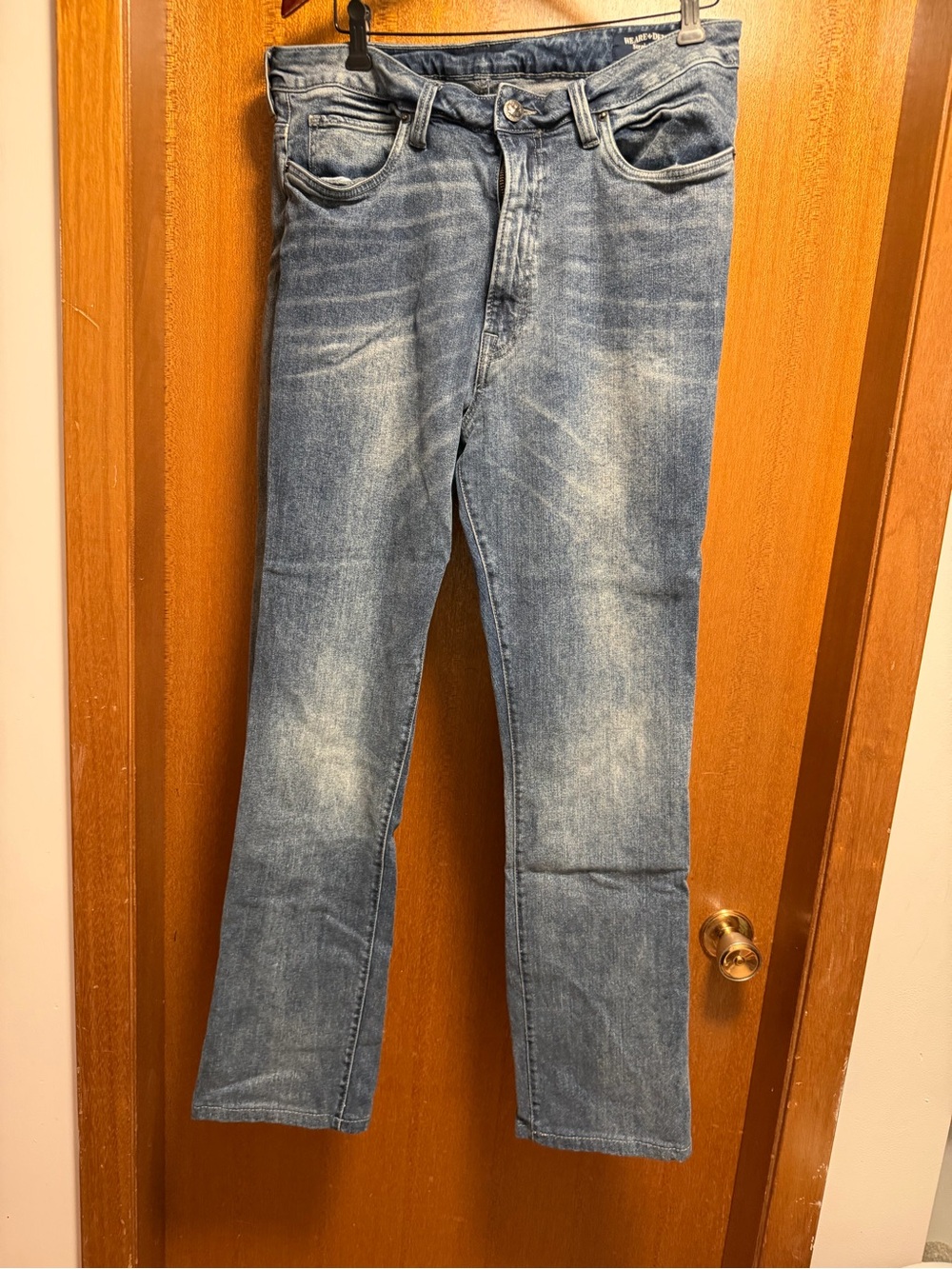 Buffalo David Bitton Slim Straight Light Blue Washed Jeans